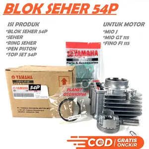 BLOK SEHER 1 SET 54P MIO J / MIO GT 115 / FINO FI 115  CYLINDER BLOCK ASSY PISTON KIT