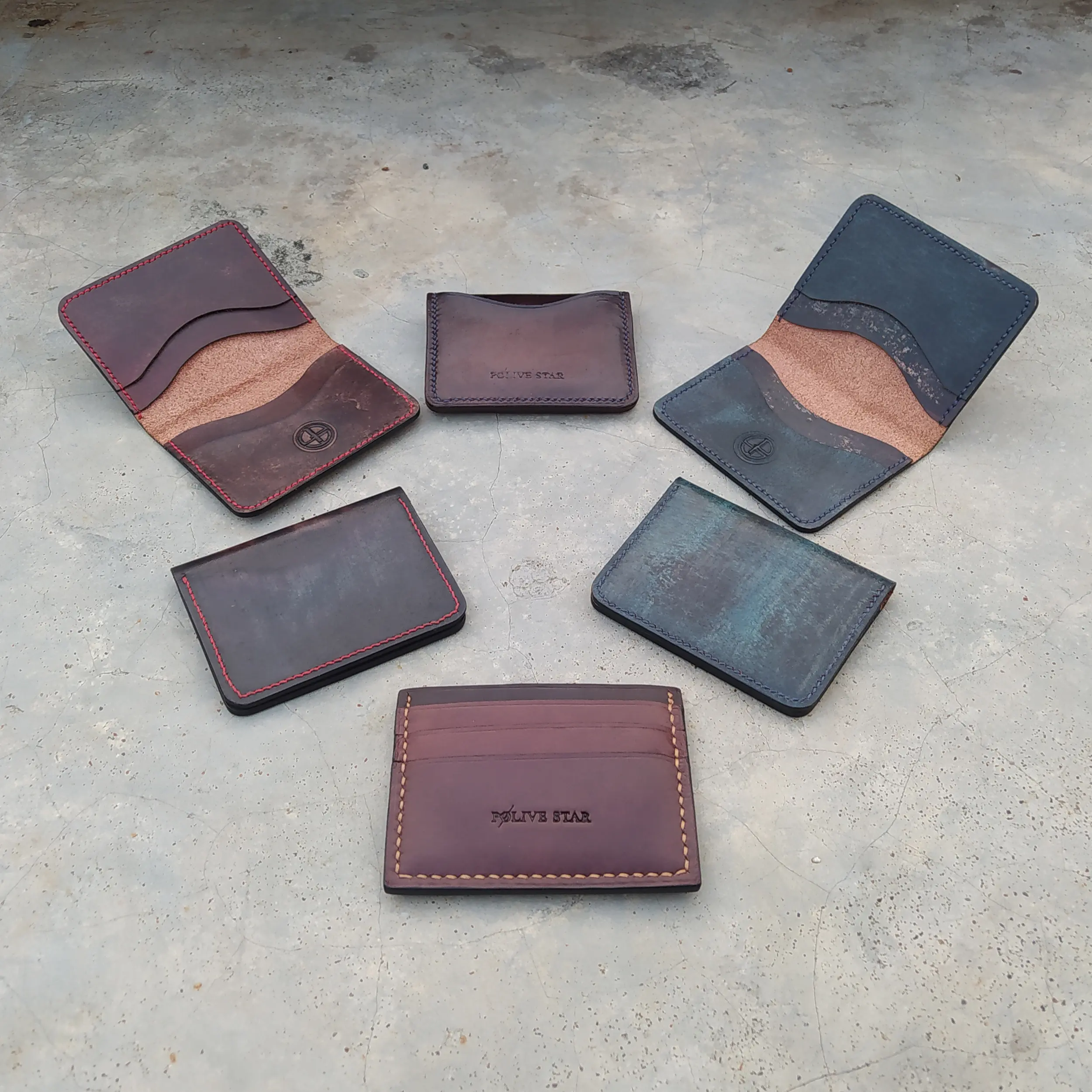 Dompet Kartu Kulit Asli Card Holder Handmade Pria