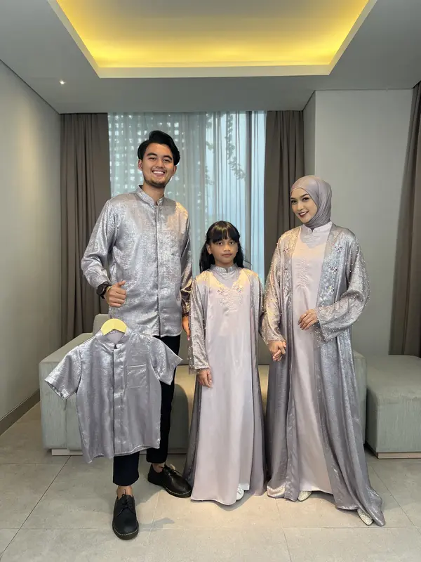 Fika Agashi Abaya Sabrina Signature Sarimbit Keluarga Mewah Lebaran Series 2024 Muslim Fashion Viral Dress Gamis 4