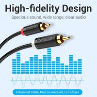 Gambar Kabel Audio RCA 2 Male to 2 Male Hi Fi Sound Kabel TV Speaker - BCU Green, 8 Meter dari XLink Jakarta Kota Administrasi Jakarta Barat 3 Tokopedia