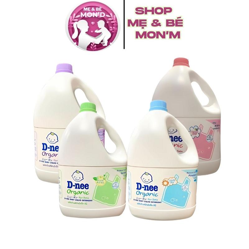  Nước giặt xả 2 trong 1 Dnee 3000ml Tem chính hãng nhập khẩu giặt baby organic hương thơm nhẹ nhàng mát dịu cho bé 