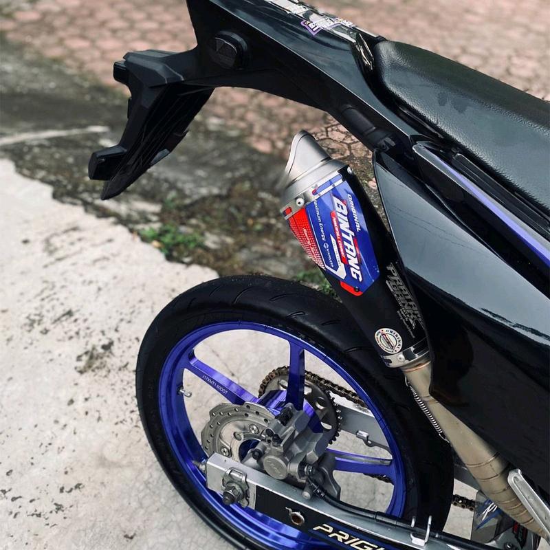 Knalpot KLX 150 • CRF 150 • D Tracker 150 • Wr 155 Type Glory Series Kolong Atas inlet 50mm 7
