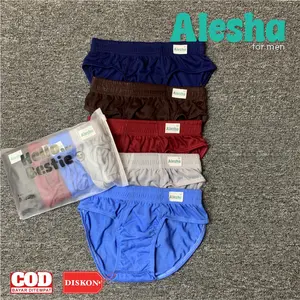 ALESHA CELANA DALAM LAKI LAKI Dewasa Bahan Katun Adem Nyaman Lembut Bisa COD Size M L XL XXL 4L