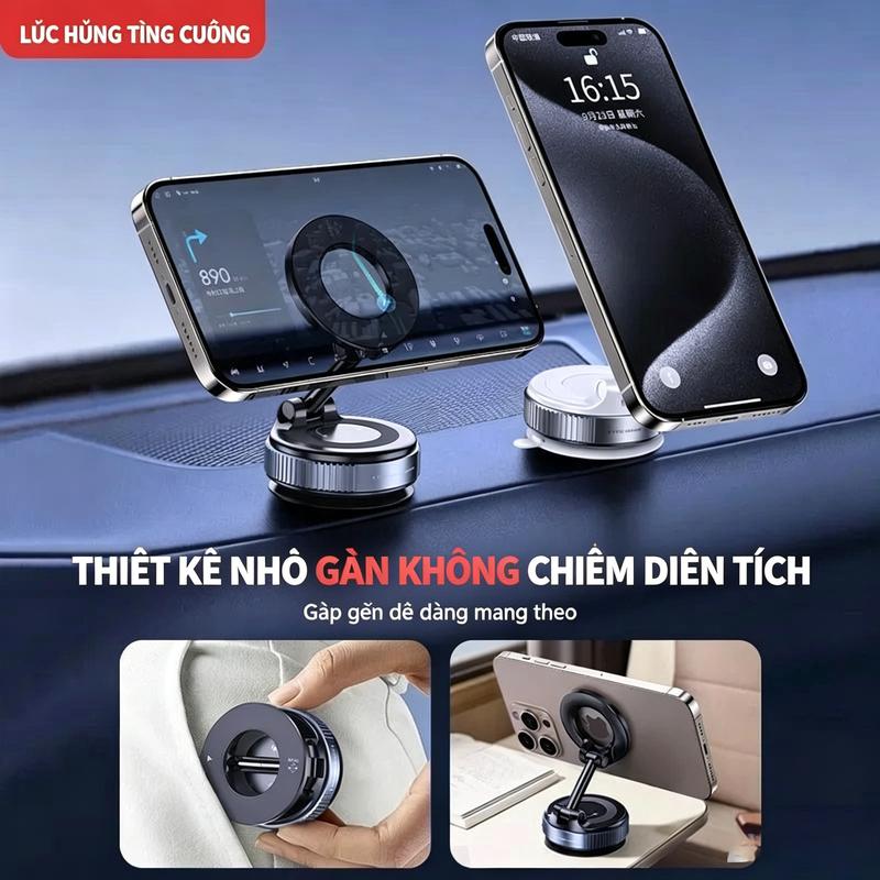 Giá đỡ điện thoại di động từ tính siêu mỏng mới với tính năng gấp đa chức năng…