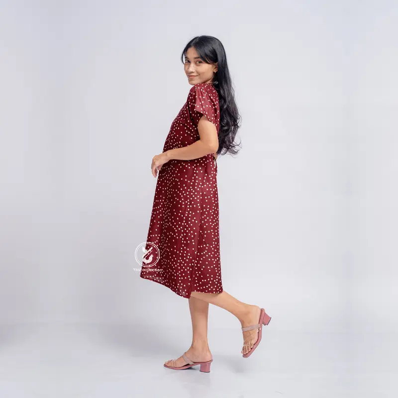 Daster Payung Panjang Selutut Motif Busui Bumil Daster Dewasa Pendek Nyaman Santai Tidur Katun Rayon Lembut Nyaman YashCollection 5