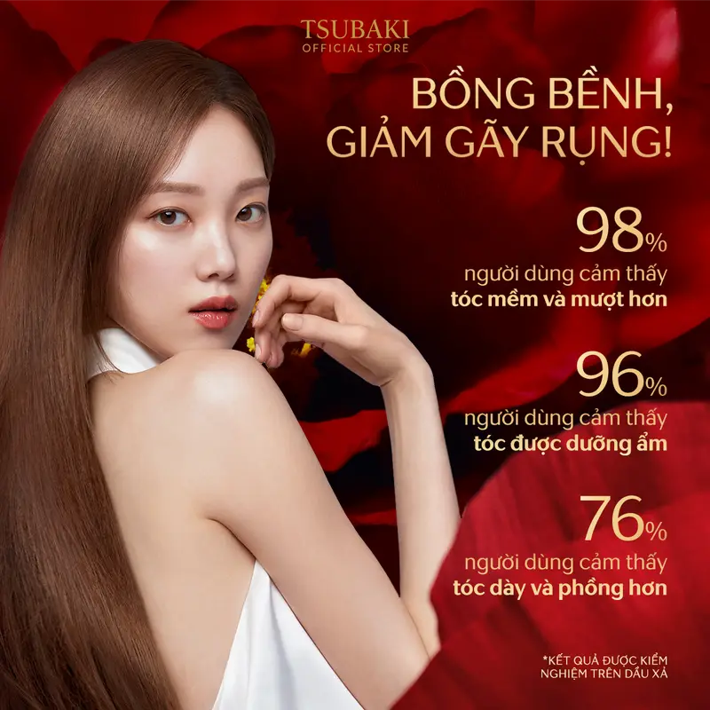 [] Bộ đôi Gội xả phục hồi hư tổn bồng bềnh, giảm gãy rụng TSUBAKI PREMIUM VOLUME & REPAIR 490MLX2 2