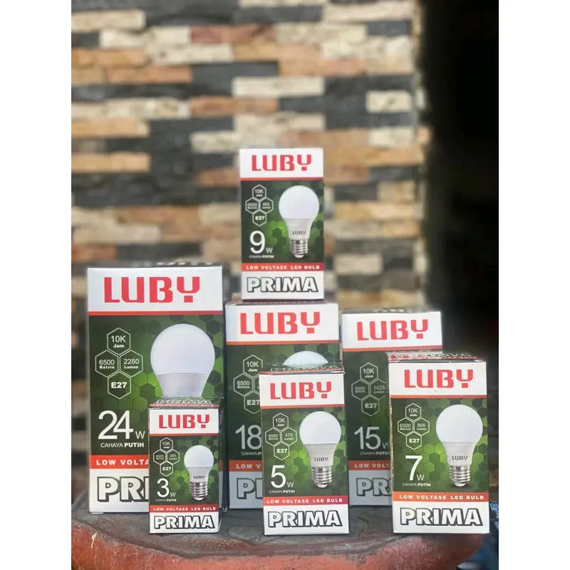 Lampu LED Luby Prima 3W-24W Cahaya Putih 6500K E27 1