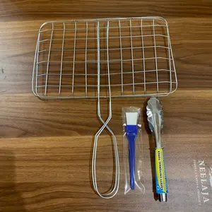 3SET PANGGANGAN/KUAS PLASTIK/CAPIT STAINLESS STEEL/3SET PANGGANGAN/KUAS/CAPIT MURAH Kitchenware