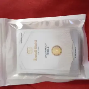 Souvenir emas mini 0.001 Gr logam mulia Emas murni 24K mini gold baby gold micro gold nano gold love gold small gold