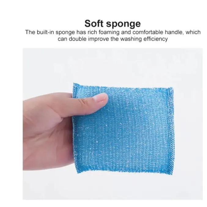 ZakkaStore COD Super Magic Sponge Spons Cuci Piring Bantal Spons Warna Warni 6