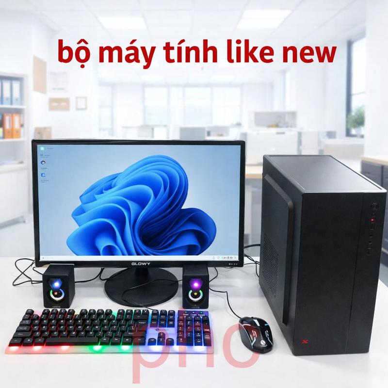 bộ máy tính ci5 ram 8gb màn 22inh bảo hành 06 tháng, tặng kèm bàn phím, chuột,…
