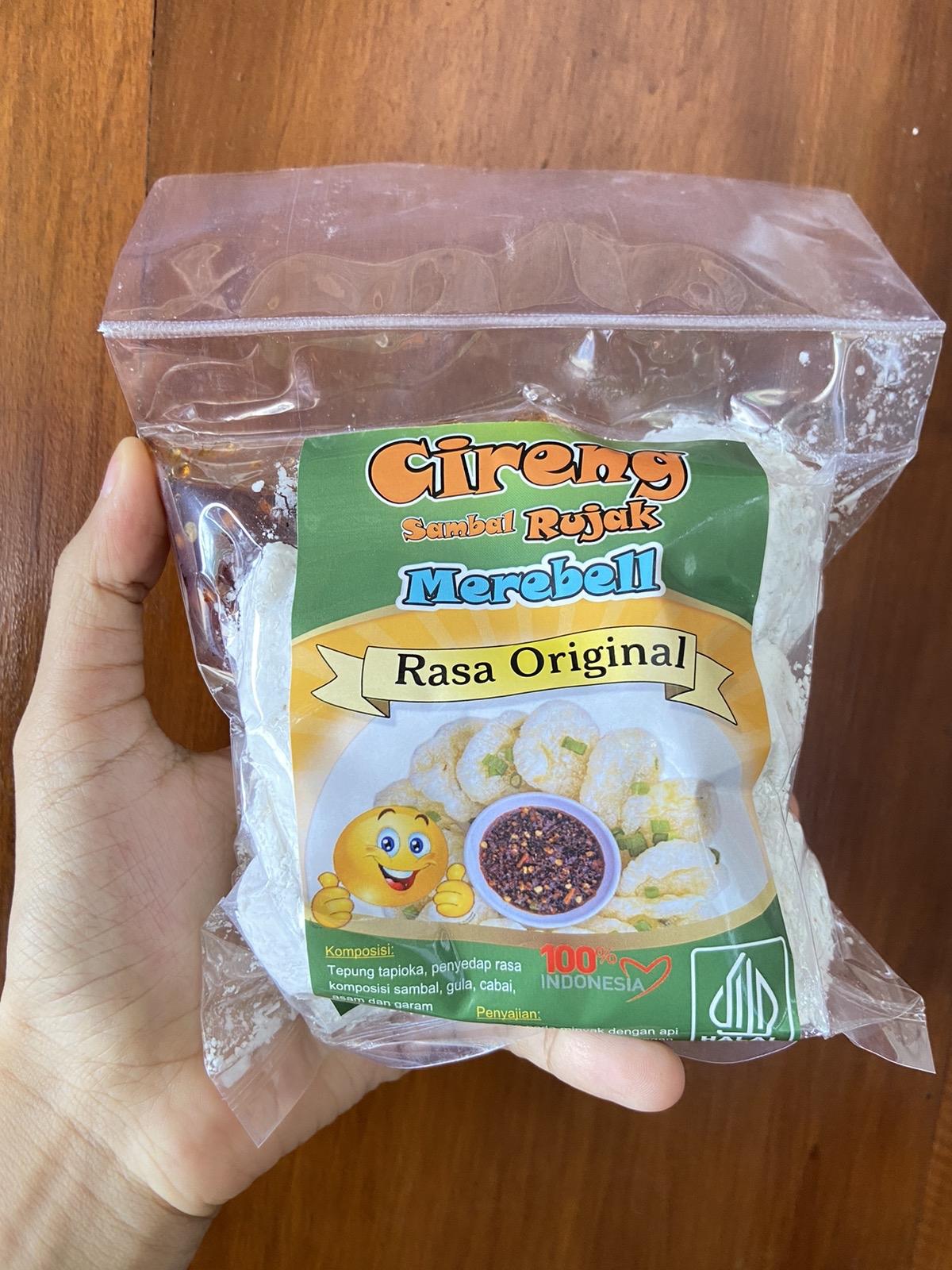 CIRENG SAMBAL RUJAK MEREBELL 395gr Isi 20Biji