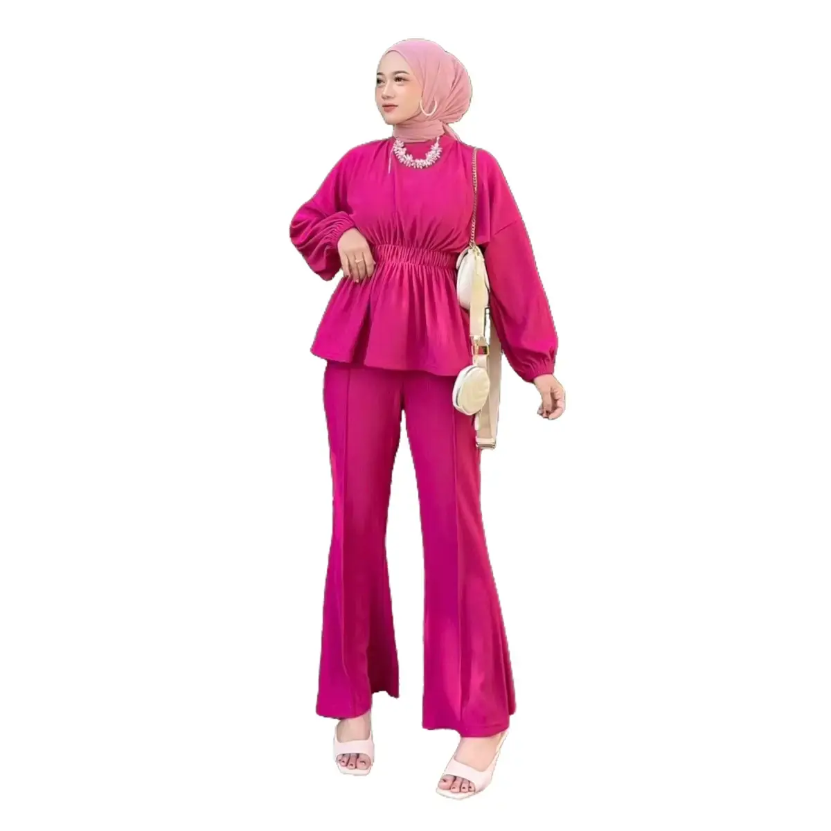 Marilyn Set (Bahan PLEATS) - Pleats Set / Setelan Plisket / Setelan Cutbray / Setelan Premium / One Set / Nency Set Wanita Muslim Baju Celana Dewasa