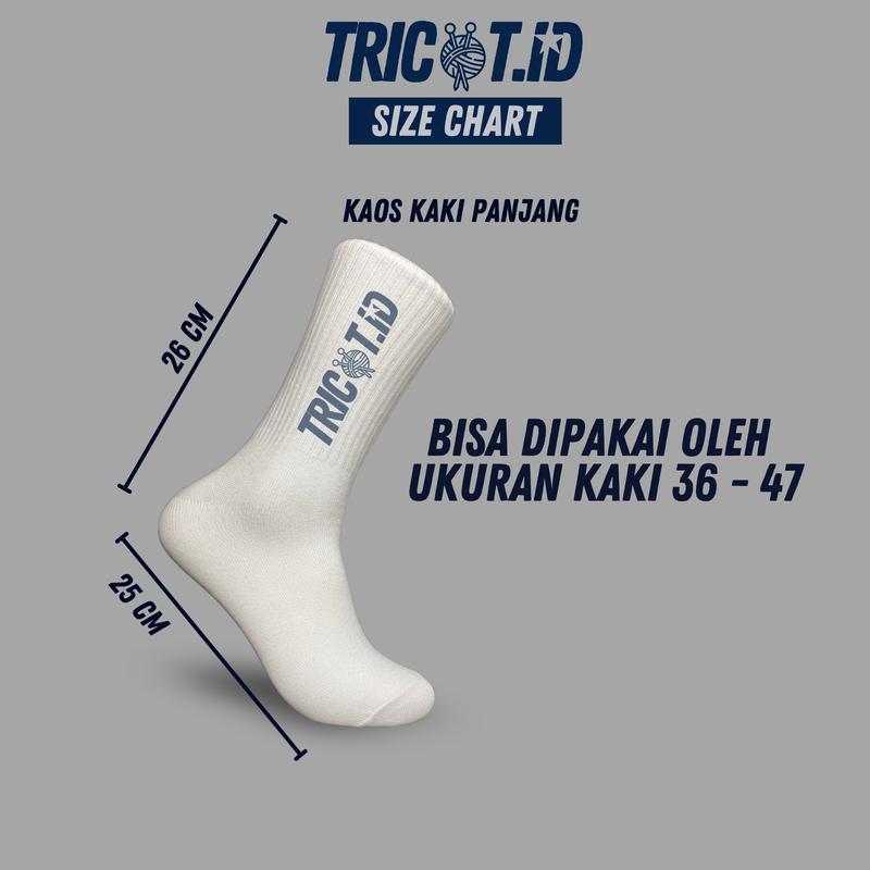 Product Introduction of Kaos Kaki Oldschool Katun Motif Pria Wanita Dewasa Panjang Nyaman Tebal 0