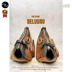 ￼Tas Kiso Ayam Bangkok Premium Bahan Beludru/ Tas Kiso Ayam Petarung / Sling Bag Kiso Ayam Bangkok Bahan BELUDRU Premium