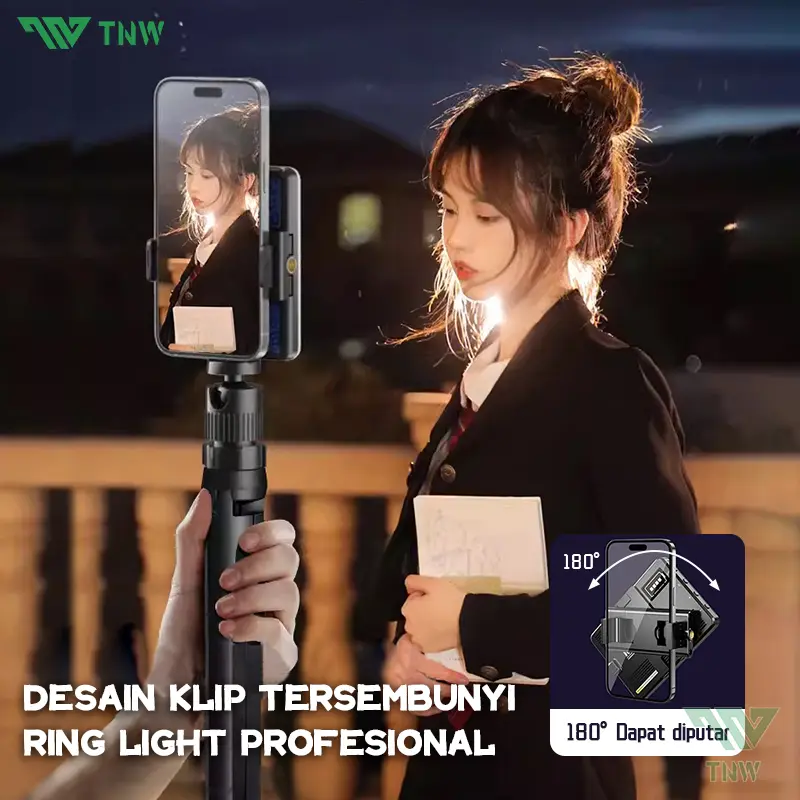 TNW D25 Selfie Light Portable Clip Mini led Light  Led Video Light LAMPU FOTOGRAFI Lampu Selfie Portable  LAMPU Camera Handphone Komputer 1