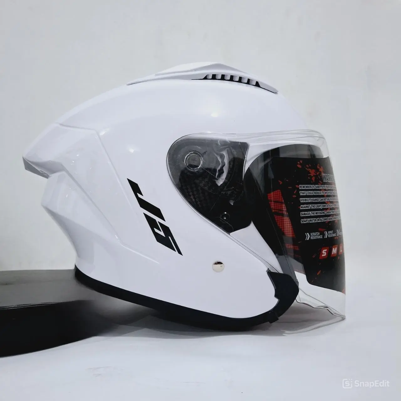 Helm Kekinian Sanmory Half Face ST15 J5 MLA Solid Visor Clear Premium (SNI) Dewasa Pria/Wanita Bisa COD - Motorcycle