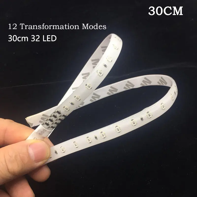 Lampu Alis Flexyble 30cm RGB / Lampu Running Alis LED 30 CM Warna Warni Motor Mobil 4