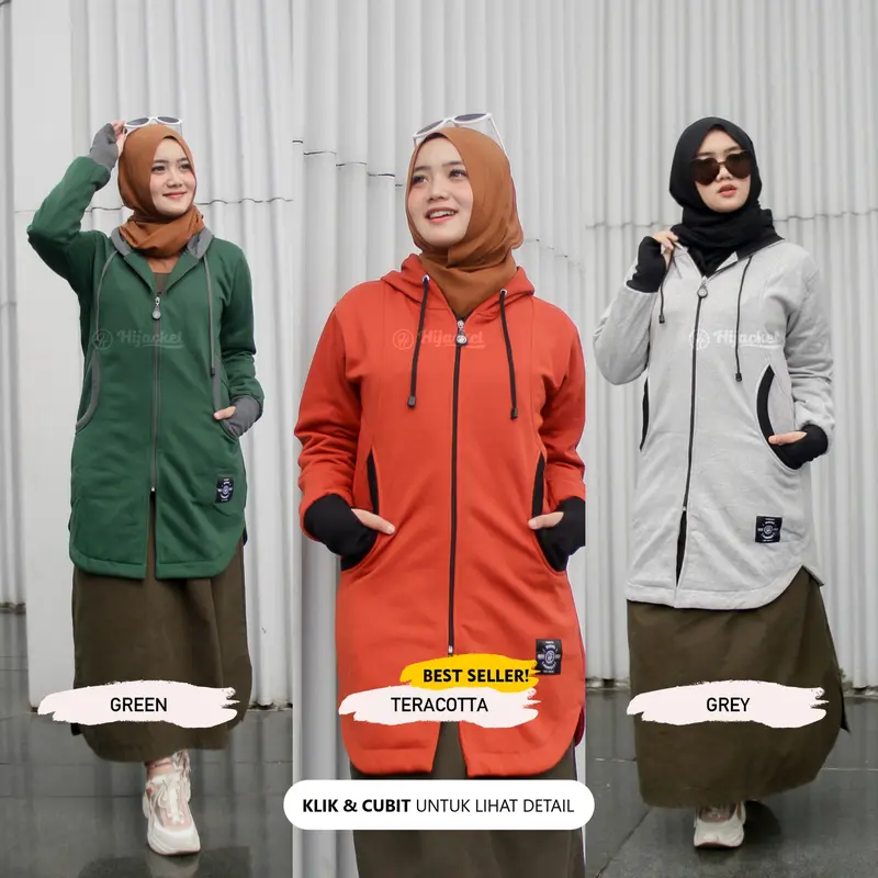 Hijacket Elektra - Jaket Wanita Korea Muslimah 2