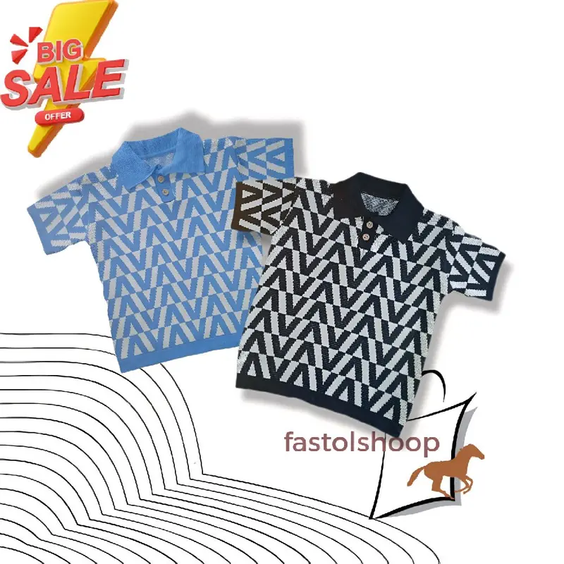 Fast-Baju Rajut Anak Perempuan Polo Kids Pakaian Usia 1-6 Tahun Atasan Knits Motif Fashion V Premium Cotton 0