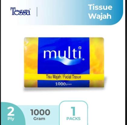 MULTI Facial Tissue (MP08) 2ply 1000gr MP-08 1