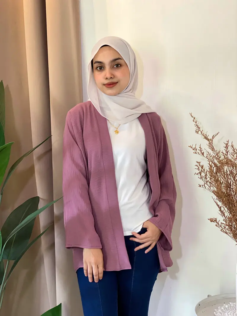 Hijab Baju Cardigan Kimono CARDIGAN KIMONO OUTWEAR (TOP) Wanita