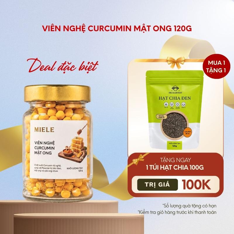 Viên Nghệ Curcumin Mật Ong Sữa Chúa Miele Dành Cho Dạ Dày
