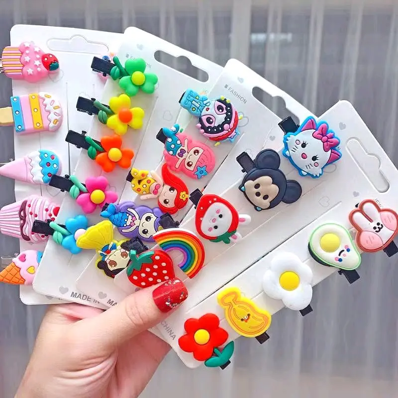 10 PCS SET JEPIT RAMBUT ANAK MOTIF KARAKTER KARTUN LUCU MURAH UNICORN KARAKTER / HAIRCLIP ANAK KARAKTER LUCU 0