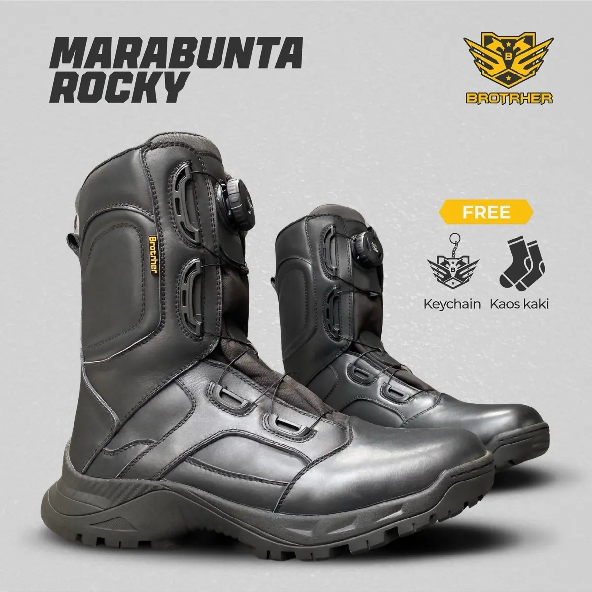 Sepatu PDL Tali Putar MARABUNTA FITGO BROTRHER Sol Karet