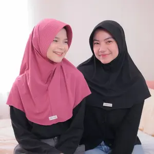 READY Alana Size M JilbAb Tiebymin Original Hijab Sekolah Premium Pet Tebal Bahan Adem