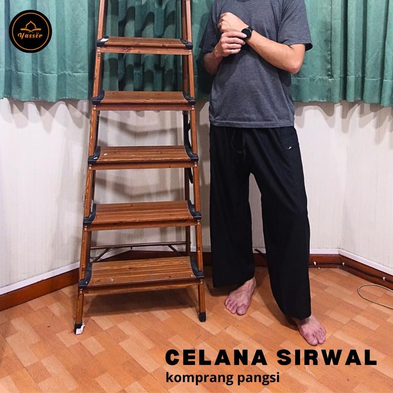 Celana Sirwal Komprang Pangsi Celana Muslim Haji dan Umroh  Pria Dewasa 6