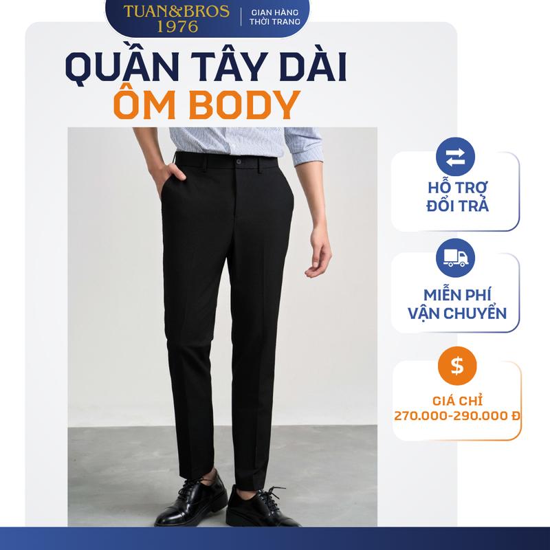 Combo 2 quần tây nam slimfit ôm body tôn dáng đi làm đi chơi đi học Menswear
