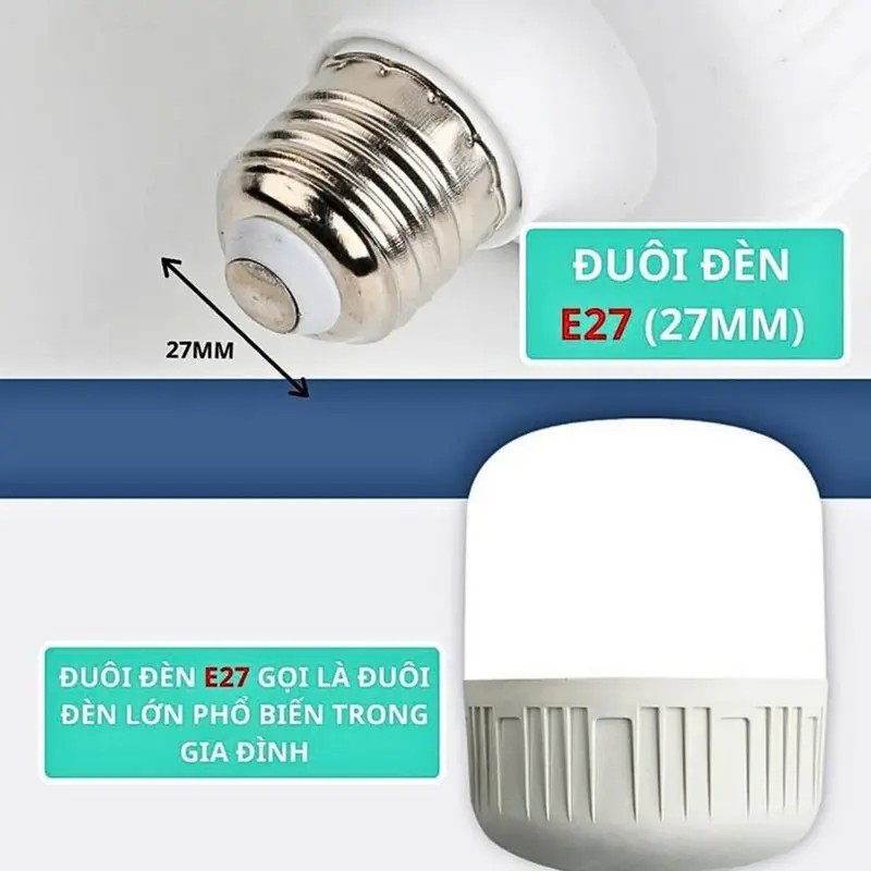[COMBO 3 Chiếc] Bóng Đèn Led 50w Đui E27 Ánh Sáng Trắng Bảo Vệ Mắt Tiết Kiệm Điện Năng - NTT 3