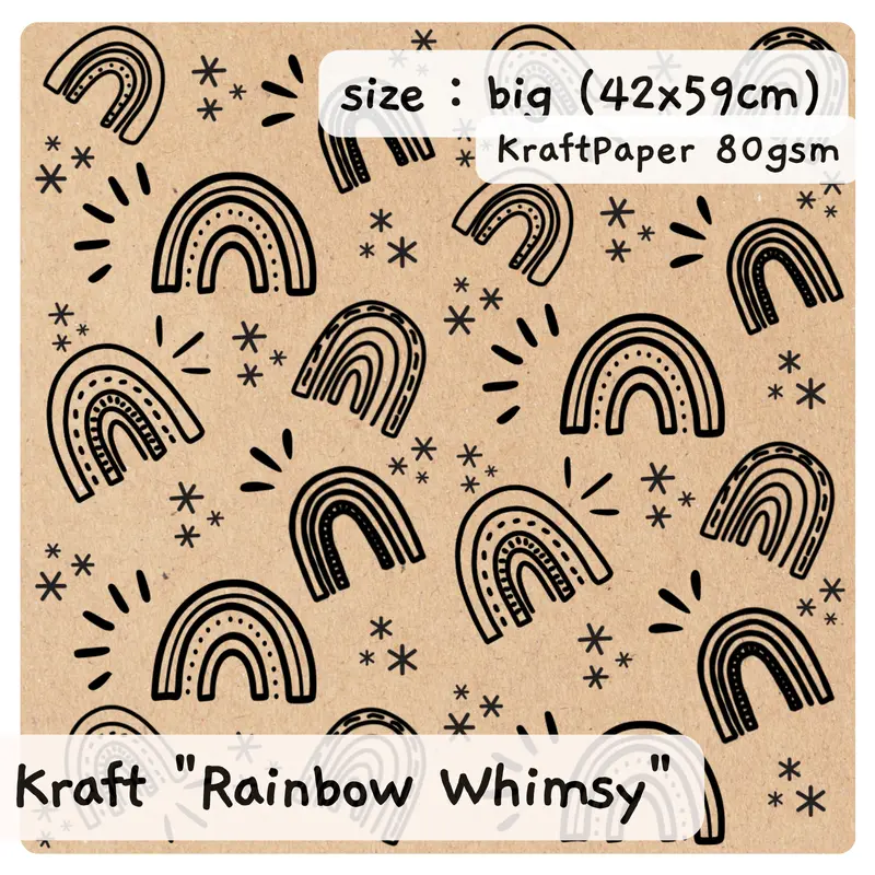 Kertas Kado Aesthetic Kraft Paper - Gift Wrap Aesthetic - Kertas Kado Samson 3