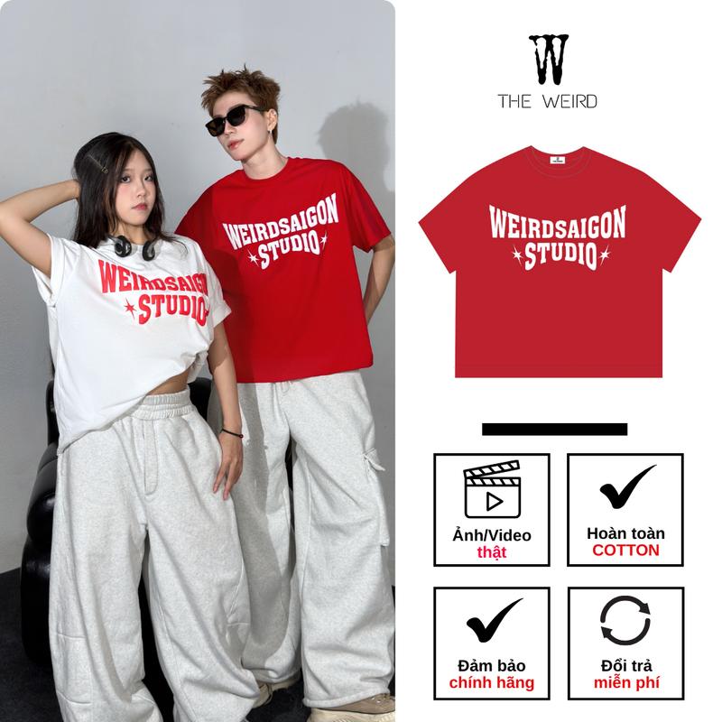 [DEAL ĐỘC QUYỀN] Áo thun The Weird Local Brand Unisex Form BOXY Tay Lỡ ATK1249 Menswear Nam