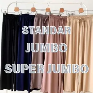 Celana Kulot Super Jumbo Kulot Celana Wanita Jumbo Muat Bb 100-140 kg Bumil Friendly Hamil