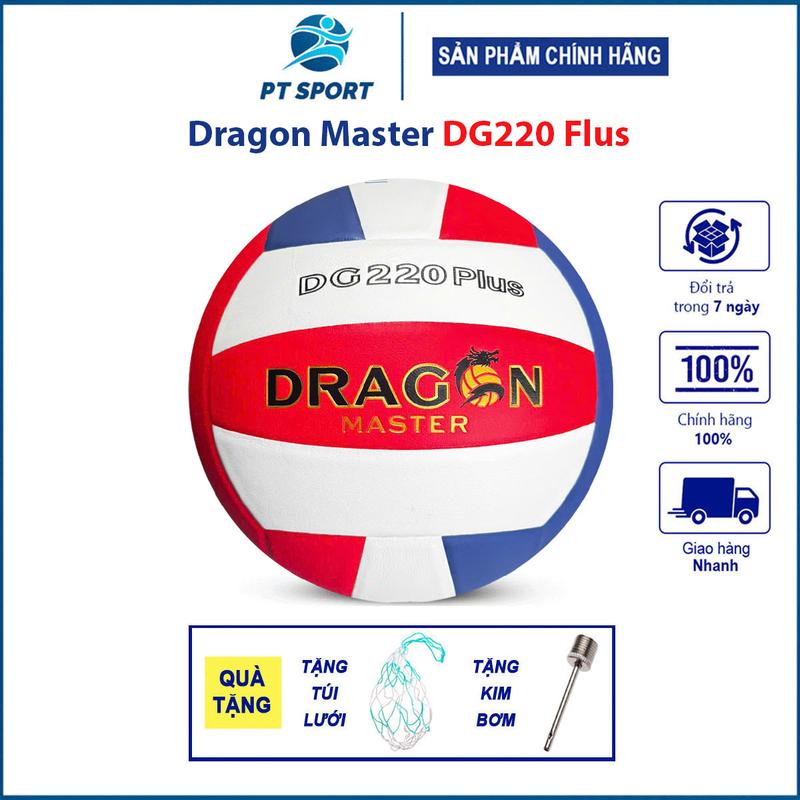 Bóng Chuyền Dragon Master Dg220 Flus Chính Hãng | Làm Từ Da TPE Cực Êm Tay Chuyên Giành Cho Tập Luyện Và Thi Đấu [Tặng túi lưới + kim bơm] Nam Sport