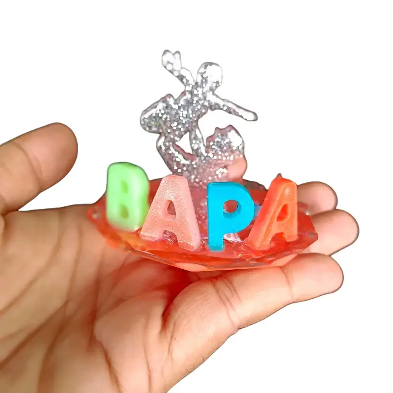 Father's Day Mini Cute Resin Gifts for Father Keychain Reka Bentuk ...