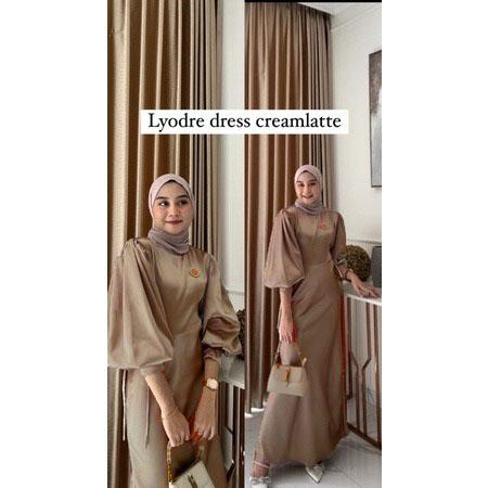 ANESKA-FUJI DRESS SATIN SILK PREMIUM ONESET DRESS WANITA CANTIK MEWAH KONDANGAN 1