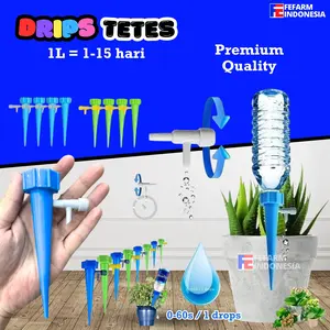 Tetes Tanaman Otomatis Alat Siram Kran Taman Irigasi Kebun Air Set Pvc