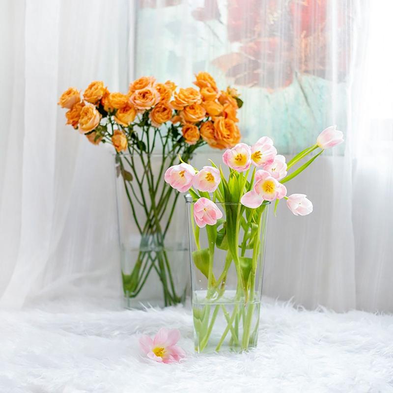 Xô Mika Cao Cấp Xô Mica Nhựa Trong Suốt Như Thuỷ Tinh Nhựa Dày Bền Khó Vỡ Đựng…