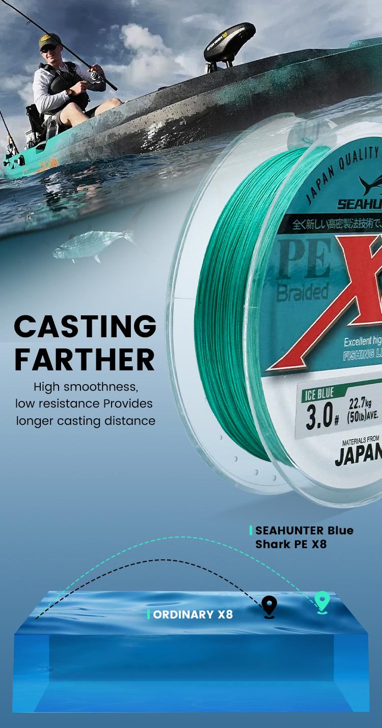 100m/150m/300m PE X8 Senar Pancing, SeaHunter Blue Shark Senar Pancing, Tahan Aus Senar PE X8 Hijau Merah Anti Kusut Tali Pancing Dikepang 300m Halus Lembut Jepang Braided Fishing Line Memancing Di Laut #Ikan Pancing Lure Reel Joran Umpan 100m/150m/300m PE X8 Senar Pancing, SeaHunter Blue Shark Senar Pancing, Tahan Aus Senar PE X8 Hijau Merah Anti Kusut Tali Pancing Dikepang 300m Halus Lembut Jepang Braided Fishing Line Memancing Di Laut #Ikan Pancing Lure Reel Joran Umpan
