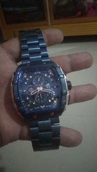 Product Review of DISKON jam tangan  !! Evans Jayden Jam Tangan Pria 9554-1 Rantai Stainless Steel Kaca Sapphire Chronograph Water Resistant 5ATM Air Bahan Watches Waterproof from B** D**Y 🐜**🐜 0