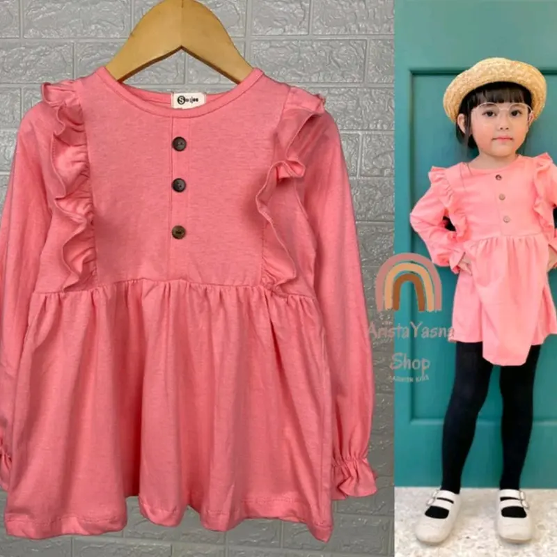 tunik hamida /tunik anak perempuan 4-12 tahun/ bahan ceringkle/ terbaru dan kekinian 1