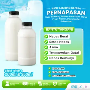 Susu Kambing Bantu Kesehatan Pernapasan 100% Original Tanpa Pengawet Untuk Napas Terasa Berat Sesak Nafas Tenggorokan Gatal