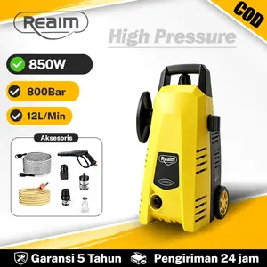 REAIM Jet Cleaner Semprotan Cuci 850W Motor Mesin Cuci Mobil Dan Motor Mobil Jet Cleaner
