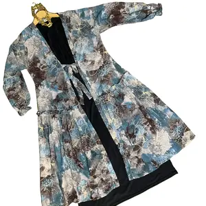 Nays Long outer cardigan muslim wanita panjang fit to xxl bahan sifon premium motif mewah