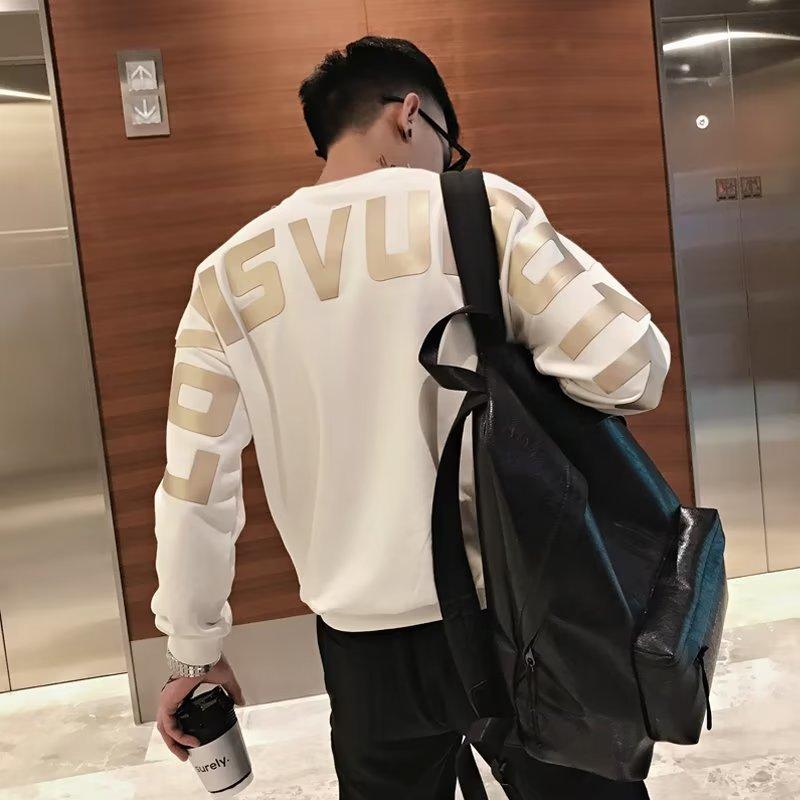 Áo Len In Hình Mùa Thu Đông Cho Nam, Áo Len Cổ Tròn Dáng Rộng Mới, Phong Cách Hàn Quốc, Sang Trọng, Hợp Thời Trang, Lót Lông Cừu, Xuân Thu 2023!!