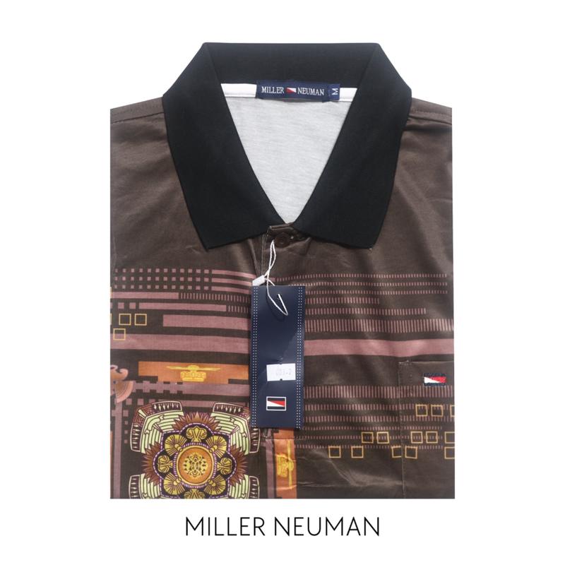 NEW Miller Neuman 001 Kaos Kerah Pria Bapak Dewasa Bahan Katun Berkantong MN-001 3