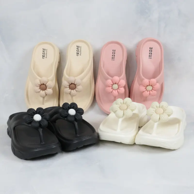 Sendal Jepit 558m Jelly Wanita Model Bunga Lucu Bahan Karet EVA Sandal Viral Cantik Kekinian Dewasa Anti Slip Anti Licin Perempuan 5
